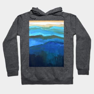 Abstract Mountain Range by Robert Phelps Hoodie
